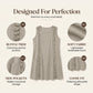 Women's Elegant Sleeveless Ruffle Dress