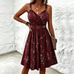 Women's Elegant Flowy V-Neck Dress