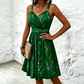 Women's Elegant Flowy V-Neck Dress