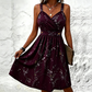 Women's Elegant Flowy V-Neck Dress