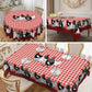 Red Plaid Rooster Tablecloth