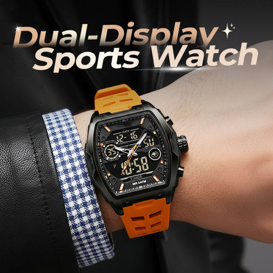 ⏳🔥LIMITED-TIME 50% OFF! ⏰Men's Dual Display Sports Watch with Luminous Dial