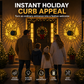 Solar Outdoor Holiday Wall Projection Light with IP65 Weatherproofing