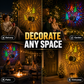 Solar Outdoor Holiday Wall Projection Light with IP65 Weatherproofing