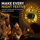 Solar Outdoor Holiday Wall Projection Light with IP65 Weatherproofing