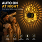 Solar Outdoor Holiday Wall Projection Light with IP65 Weatherproofing