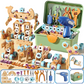 🔧🧒 Children's Educational DIY Tool Kit – STEM building set with electric drill, 124+ pcs & storage box. Encourages creativity, logic & fine motor skills – perfect for little builders! 🛠️✨