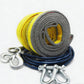 🚗 LIMITED-TIME 50% OFF ✨ 8-Ton Tow Rope with U-Shackle Hooks — Reflective & Reinforced 🔒