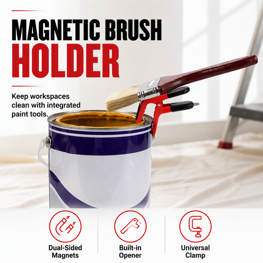 🎨 LIMITED-TIME 50% OFF! 🧲 Double Sided Magnetic Paint Brush Clip – Strong Grip, Multi-use, Easy Operate ✨