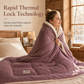 📢📢50% OFF !! ⏰Thick Warm Milk Velvet Winter Comforter Solid Color Soft Fleece Quilt Duvet Insert