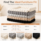 ⏳Time-Limited Special⏰  Plush Pet Furniture Protector: Faux Fur, Anti-Scratch, Non-Slip Back, Quilted