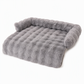 ⏳Time-Limited Special⏰  Plush Pet Furniture Protector: Faux Fur, Anti-Scratch, Non-Slip Back, Quilted