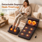 ⏳Time-Limited Special⏰Electric Folding Massage Mattress Pad with Neck Rollers Vibration Heating and Leg Kneading for Full Body Relaxation💆