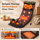 ⏳Time-Limited Special⏰Electric Folding Massage Mattress Pad with Neck Rollers Vibration Heating and Leg Kneading for Full Body Relaxation💆