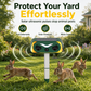⏳Limited-time 50% off🐾 Solar Animal Repellent: Dual Deterrent Horns, Smart Motion Sensor, Waterproof, for Garden & Yard