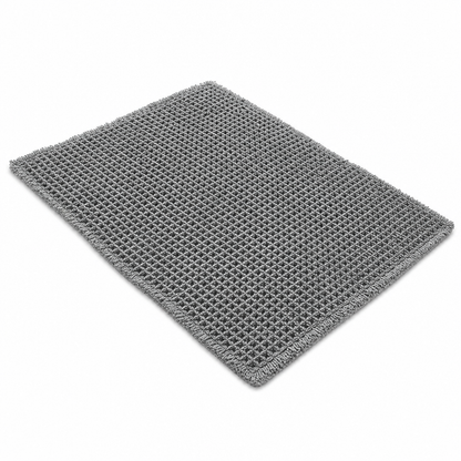 Tapete de baño absorbente y antideslizante con tejido waffle, tapete de entrada color liso