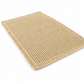 Tapete de baño absorbente y antideslizante con tejido waffle, tapete de entrada color liso