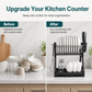 🍽️ Time-Limited Special ✨ Vertical Steel Dish Drying Rack — 12 Plates & Drip Tray 🔧