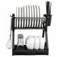 🍽️ Time-Limited Special ✨ Vertical Steel Dish Drying Rack — 12 Plates & Drip Tray 🔧