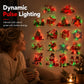 ✨🎁 LED Christmas Wall Stickers – Charming Holiday Characters & Red-and-Green Glow for Walls & Windows ⭐
