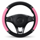 Sparkling Rhinestone Quilted Leather Steering Wheel Cover