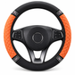 Sparkling Rhinestone Quilted Leather Steering Wheel Cover