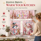 📢📢50% OFF !! ⏰Christmas Kitchen Curtains Set