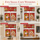 📢📢50% OFF !! ⏰Christmas Kitchen Curtains Set
