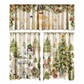 📢📢50% OFF !! ⏰Christmas Kitchen Curtains Set