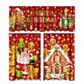 📢📢50% OFF !! ⏰Christmas Kitchen Curtains Set