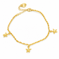 ⏳Limited-time 50% off💥Women Double Layer Gold Tone Heart Charm Anklet with Small Beads Foot Jewelry Gift