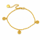 ⏳Limited-time 50% off💥Women Double Layer Gold Tone Heart Charm Anklet with Small Beads Foot Jewelry Gift