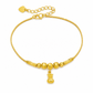 ⏳Limited-time 50% off💥Women Double Layer Gold Tone Heart Charm Anklet with Small Beads Foot Jewelry Gift