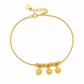 ⏳Limited-time 50% off💥Women Double Layer Gold Tone Heart Charm Anklet with Small Beads Foot Jewelry Gift