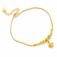 ⏳Limited-time 50% off💥Women Double Layer Gold Tone Heart Charm Anklet with Small Beads Foot Jewelry Gift