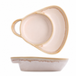 Retro Ceramic Divided Baking Dish with Handle