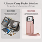 RFID-Blocking Bi-Fold Crossbody Wallet Phone Case with Kickstand