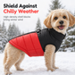 Warm Padded Winter Dog Vest with Built-In Harness