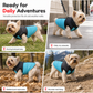 Warm Padded Winter Dog Vest with Built-In Harness