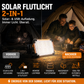 Solar Rechargeable LED Work Light & Portable Camping Lantern