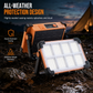 Solar Rechargeable LED Work Light & Portable Camping Lantern