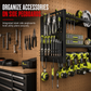 Heavy-Duty Wall-Mounted Power Tool Organizer & Drill Storage Rack