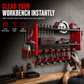 Heavy-Duty Wall-Mounted Power Tool Organizer & Drill Storage Rack