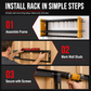 Heavy-Duty Wall-Mounted Power Tool Organizer & Drill Storage Rack