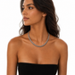 Vintage Snakeskin Geometric Statement Collar Necklace