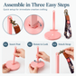 Portable Rotating Yarn Holder with Wrist Strap for Knitting & Crocheting