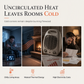 Heat Powered Fireplace Fan with 6 Trapezoidal Base and Thermometer