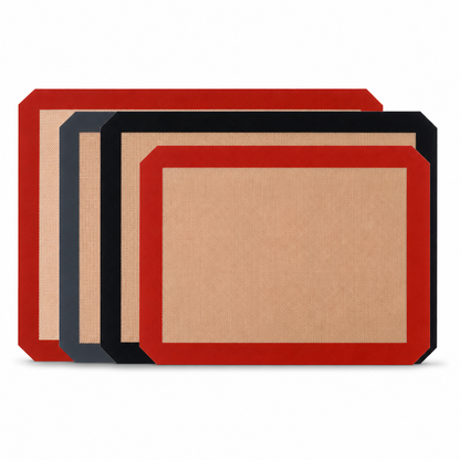 Foldable Non-Stick Silicone Baking Mat with Corner Snaps & Heat-Resistant Fiberglass Core