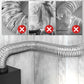 Pousbo®Tuyau flexible d'air de ventilation de conduit de papier d'aluminium