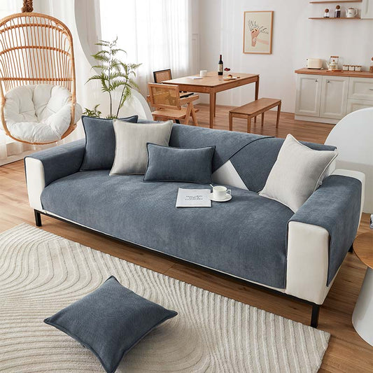 Tissu Chenille à chevrons Protège-meubles Housse de canapé